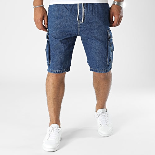 Short Cargo Jean Bleu Denim