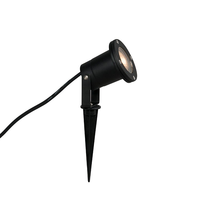 Tuinspot zwart incl. kabel en stekker 230 cm IP65 - Basic