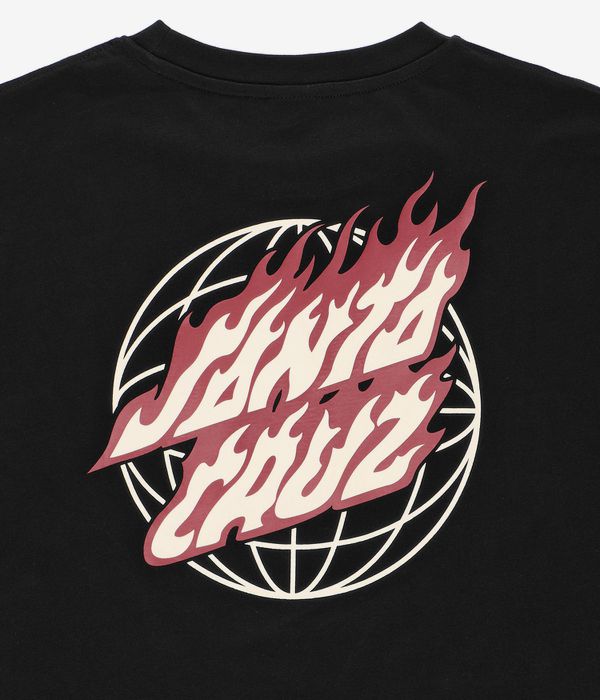 Santa Cruz Global Flame Dot T-Shirt (black)