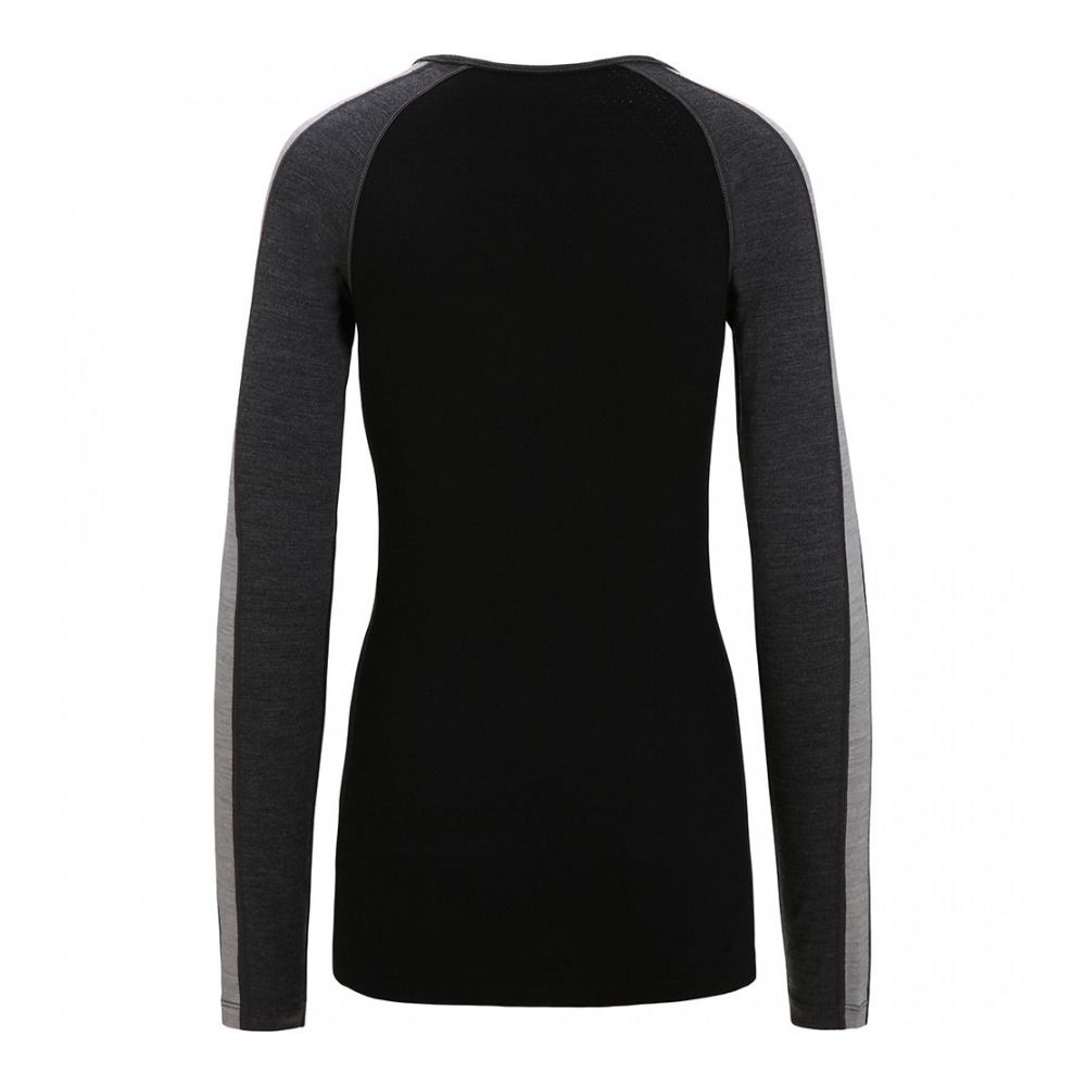 Icebreaker ZONEKNIT 260 - Sous-couche Femme jet hthr/blk/metro h/cb