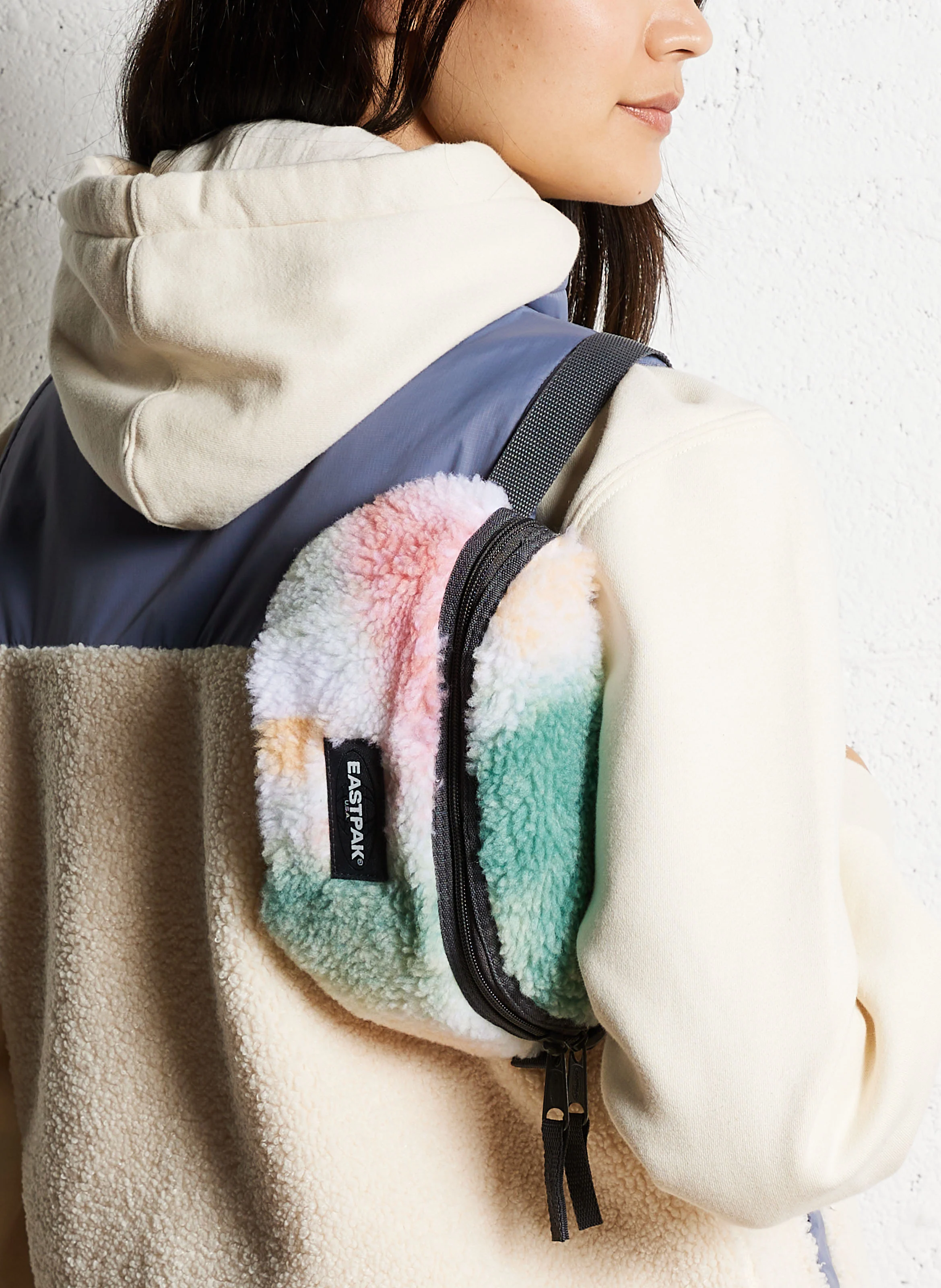 SPRINGER - Sac banane en sherpa | Multicolore