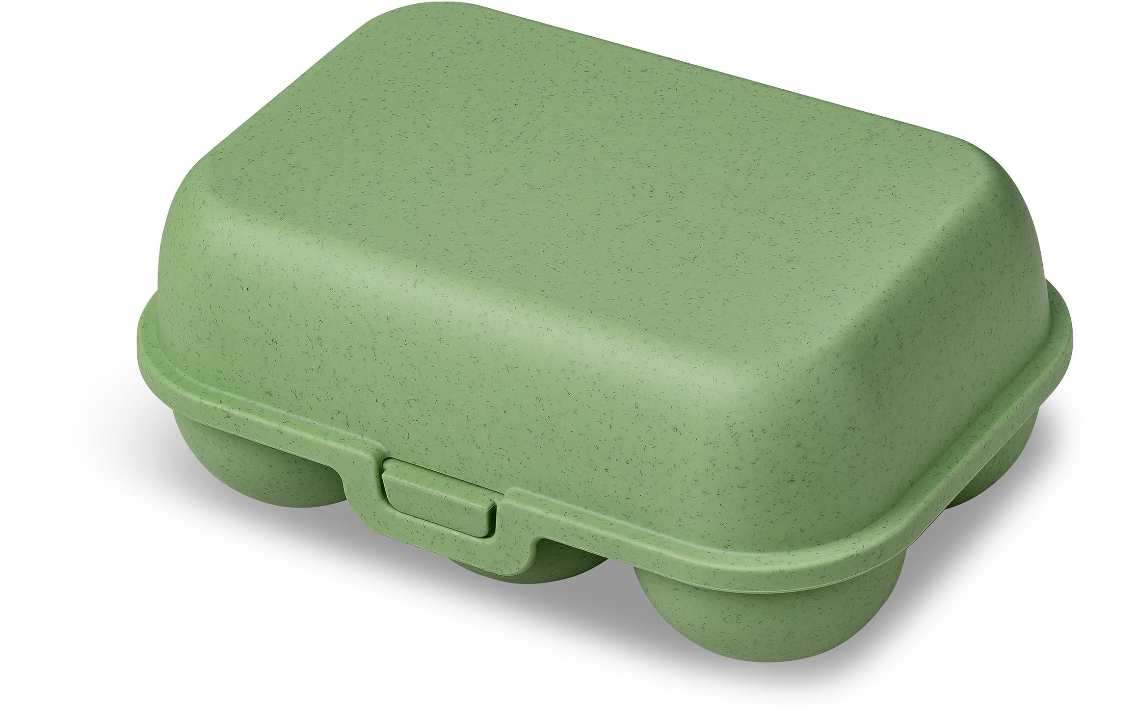 Eierbox To Go mini 17 cm x 11.8 cm, GrünMehrweg Aufbewahrungsbox für Eier