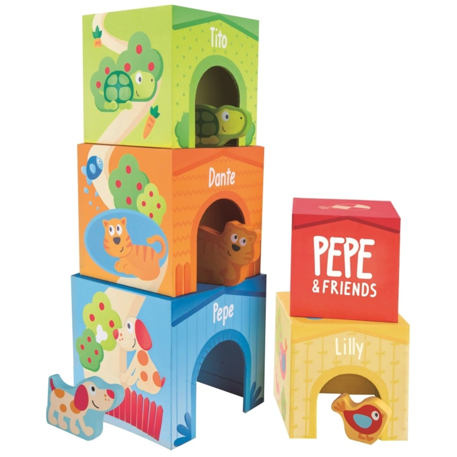 Hape Pepe & Friends Stapelturm