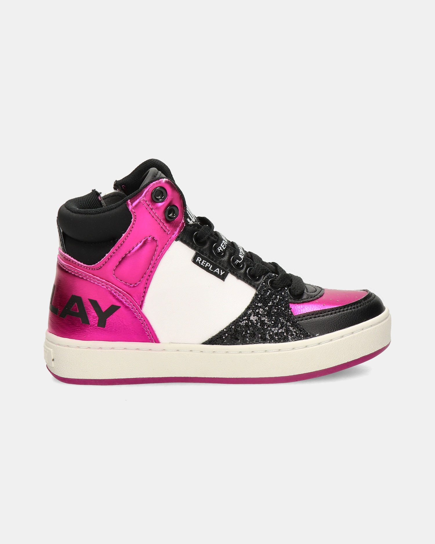 Replay Cobra 7CC Hoge sneakers  - zwart