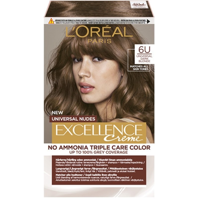 L'Oréal Paris Excellence Universal Nudes 192 ml - 6U Dark Blonde