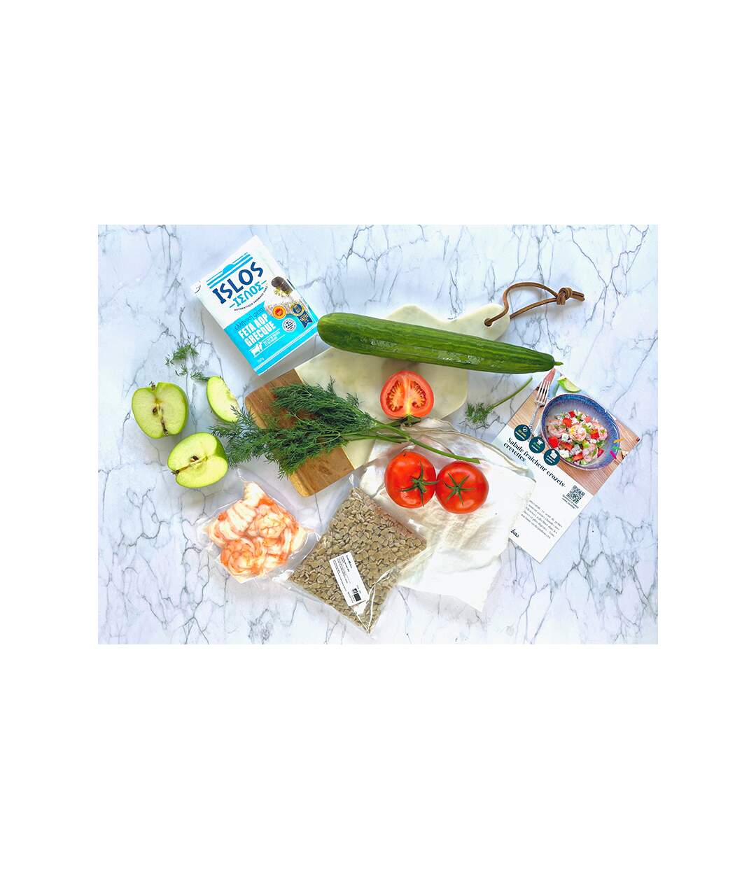 Panier à cuisiner Recettes et Cabas pour 4 personnes avec 3 délicieuses recettes - SMARTBOX - Coffret Cadeau Gastronomie