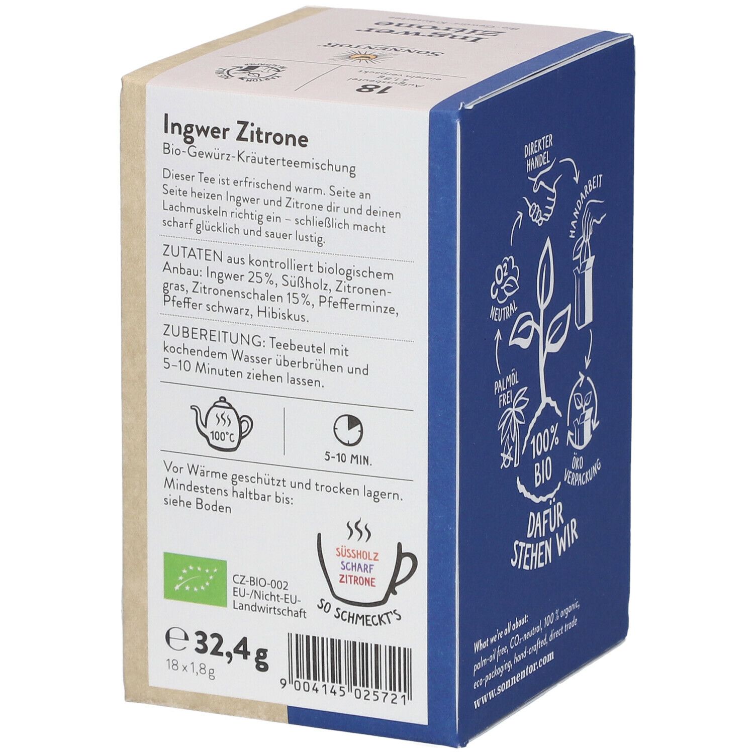 SonnentoR® Ingwer Zitrone Tee