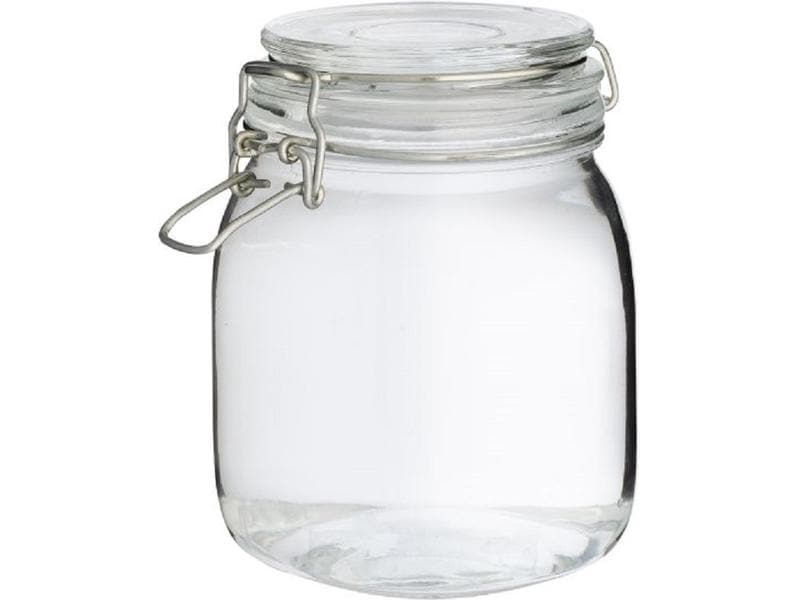 Axentia Einmachglas 1000 ml, 1 Stück Drahtbügelglas