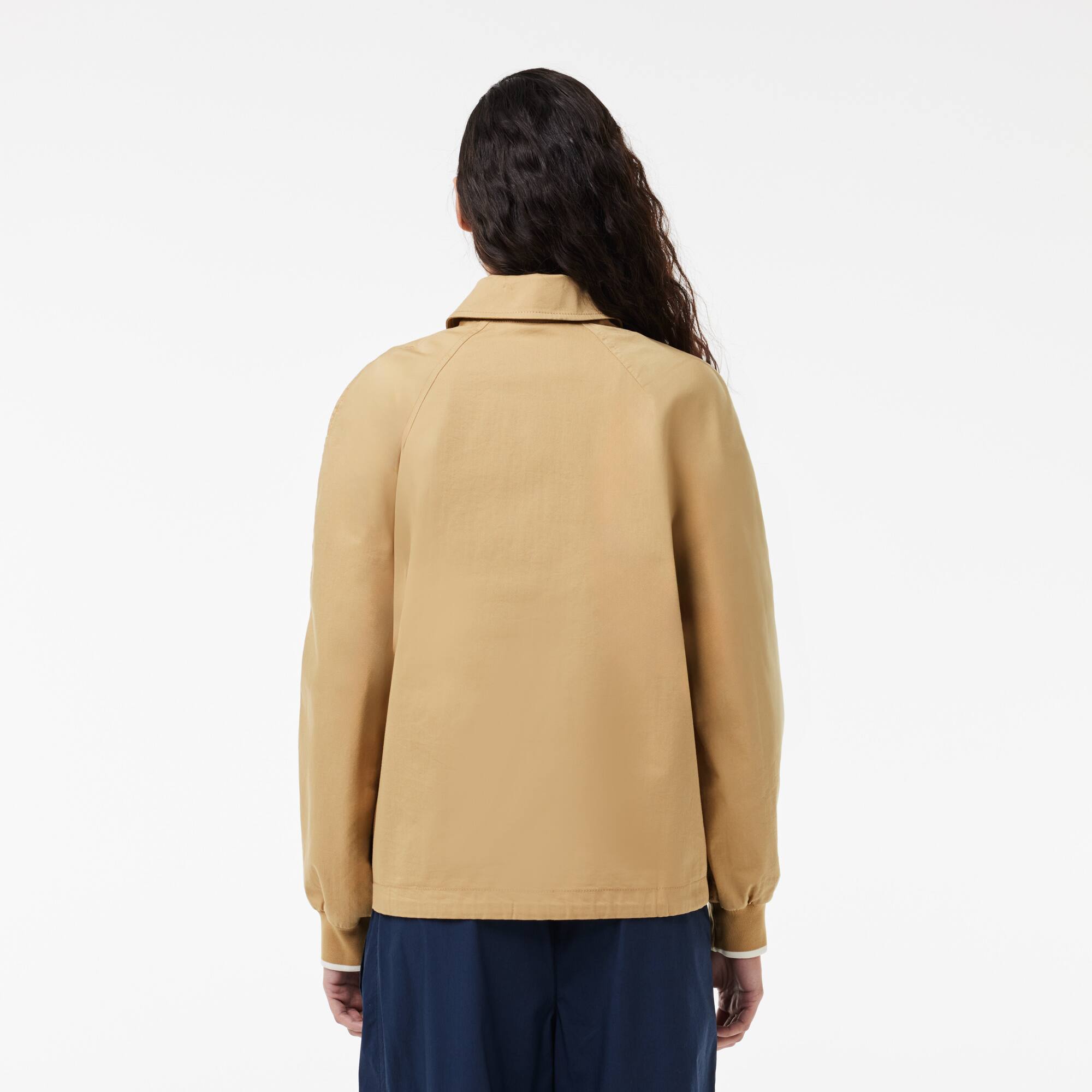 Veste oversize avec broderie sur la poitrine Manteaux & Vestes - Beige - Lacoste - Femme