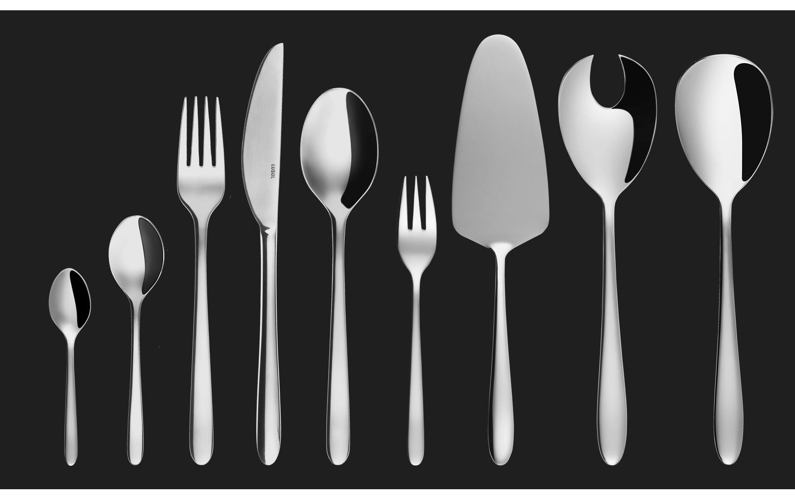 Besteck-Set Montreal 39-teilig, Silber<br>Essbesteck-Set
