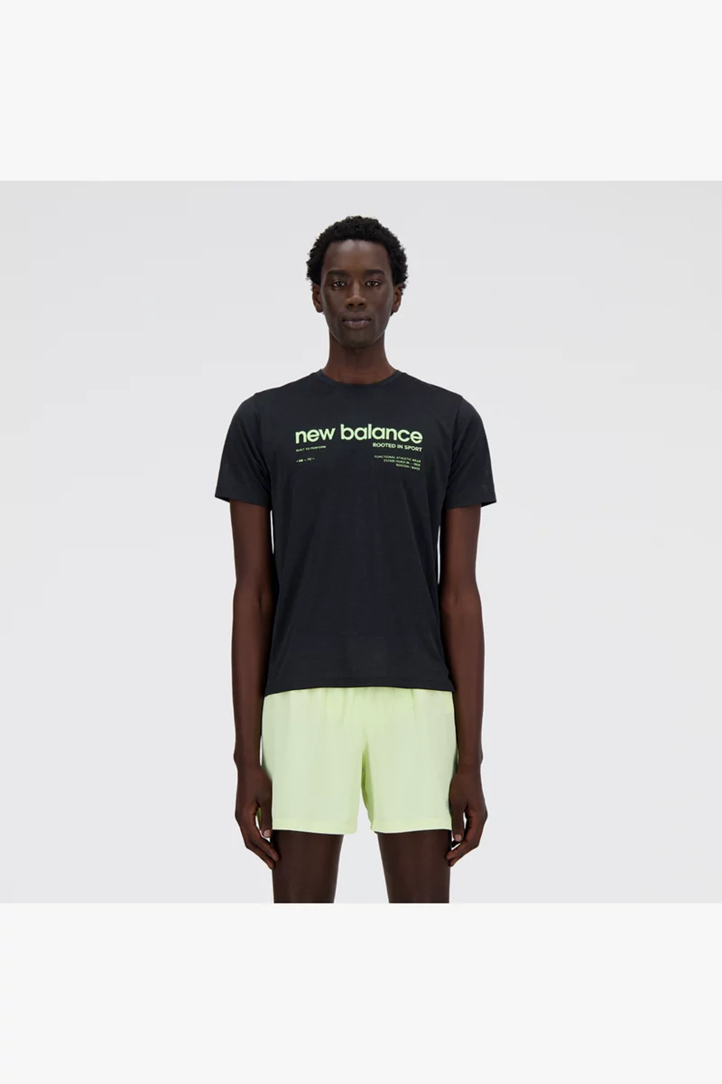 New Balance Athletics Printed Run Herren T-Shirt