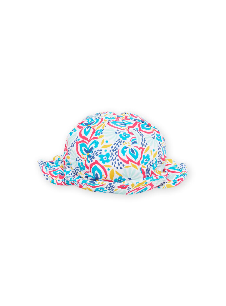 Chapeau à imprimé fleuri bébé fille