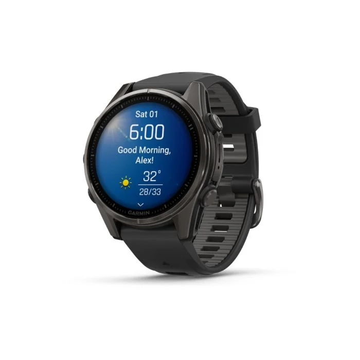 Garmin Unisex Ure fēnix® 8 - 43 mm AMOLED Sapphire Sort