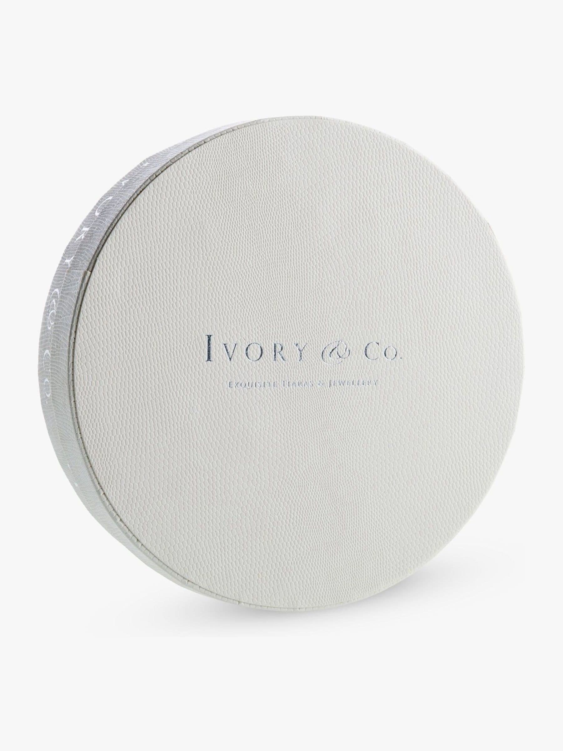 Ivory & Co Utopia hoofdband met kristallen blaadjes