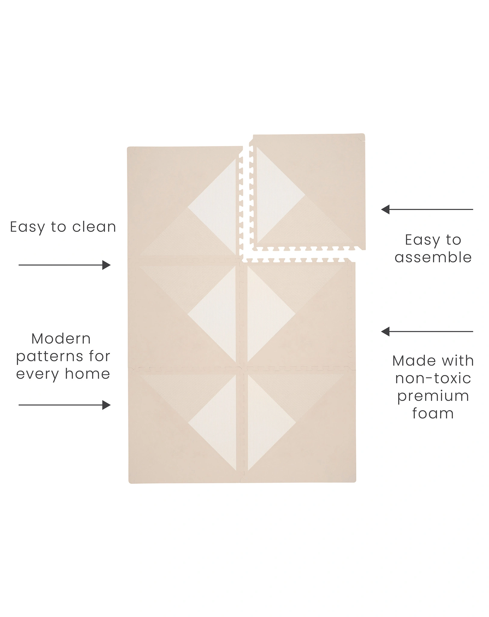 Puzzle-Spielmatte KYTE (120x180cm) in mocha