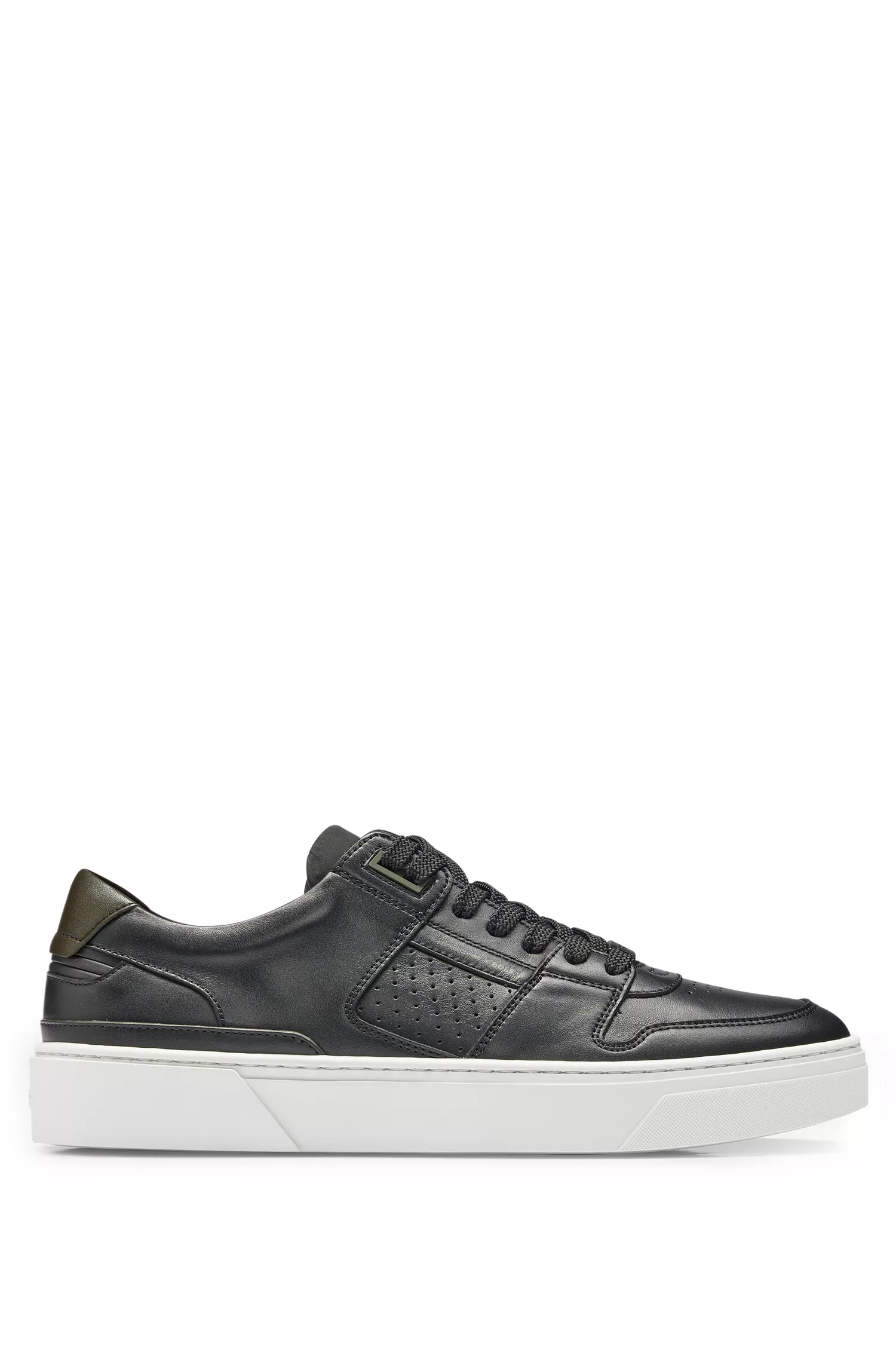 Tênis de cano baixo BOSS Black-Porsche x BOSS em materiais mistos