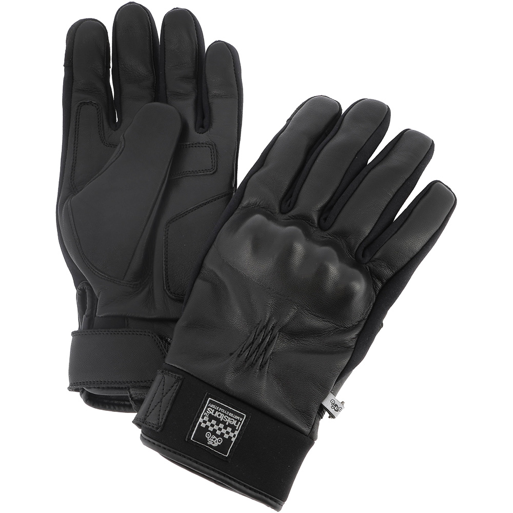 Helstons - Gants Justin Hiver Cuir Noir