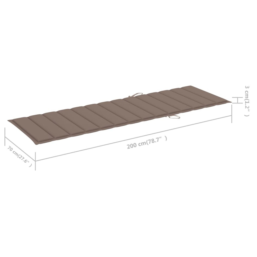 Transat chaise longue bain de soleil lit de jardin terrasse meuble d'extérieur 198 cm avec table et coussin pin imprégné 02_0
