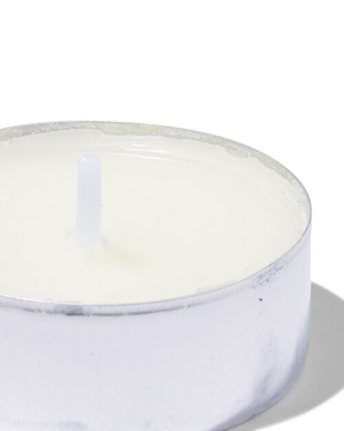 30 bougies d’ambiance blanches avec une durée de combustion de 8 heures