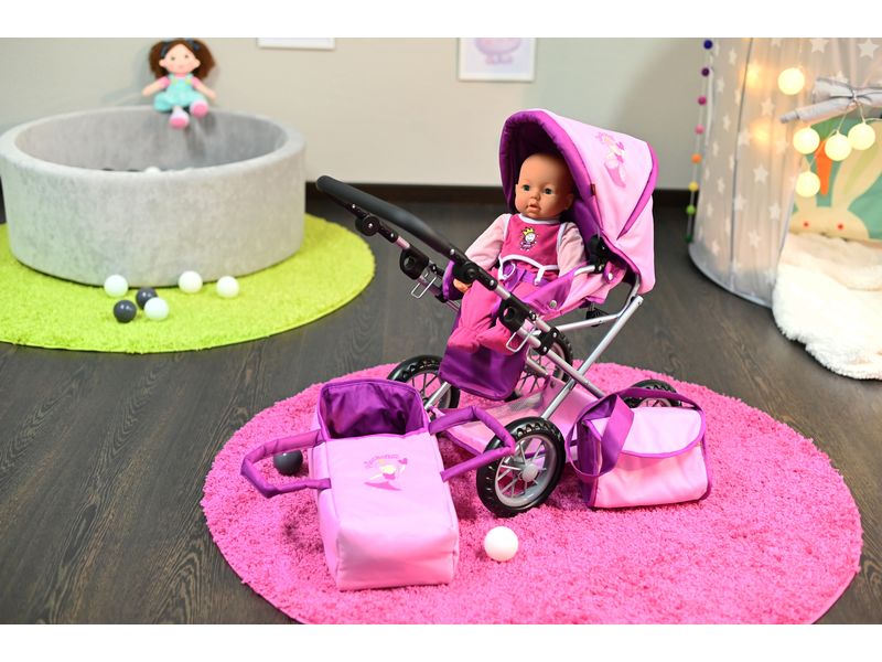 Knorrtoys Puppenwagen Ruby Princess Pink Kombi-Puppenwagen