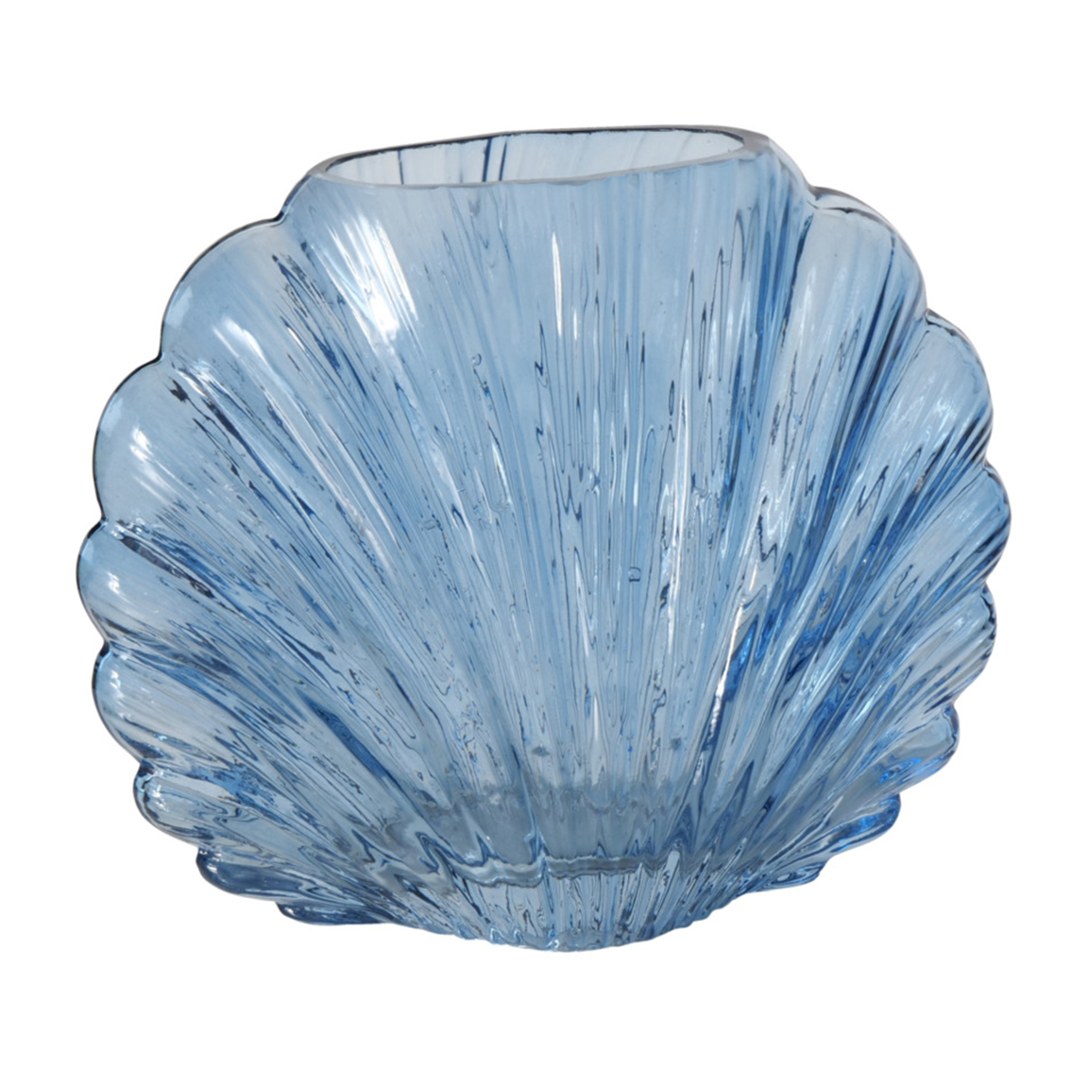 Vase - blau - Glas