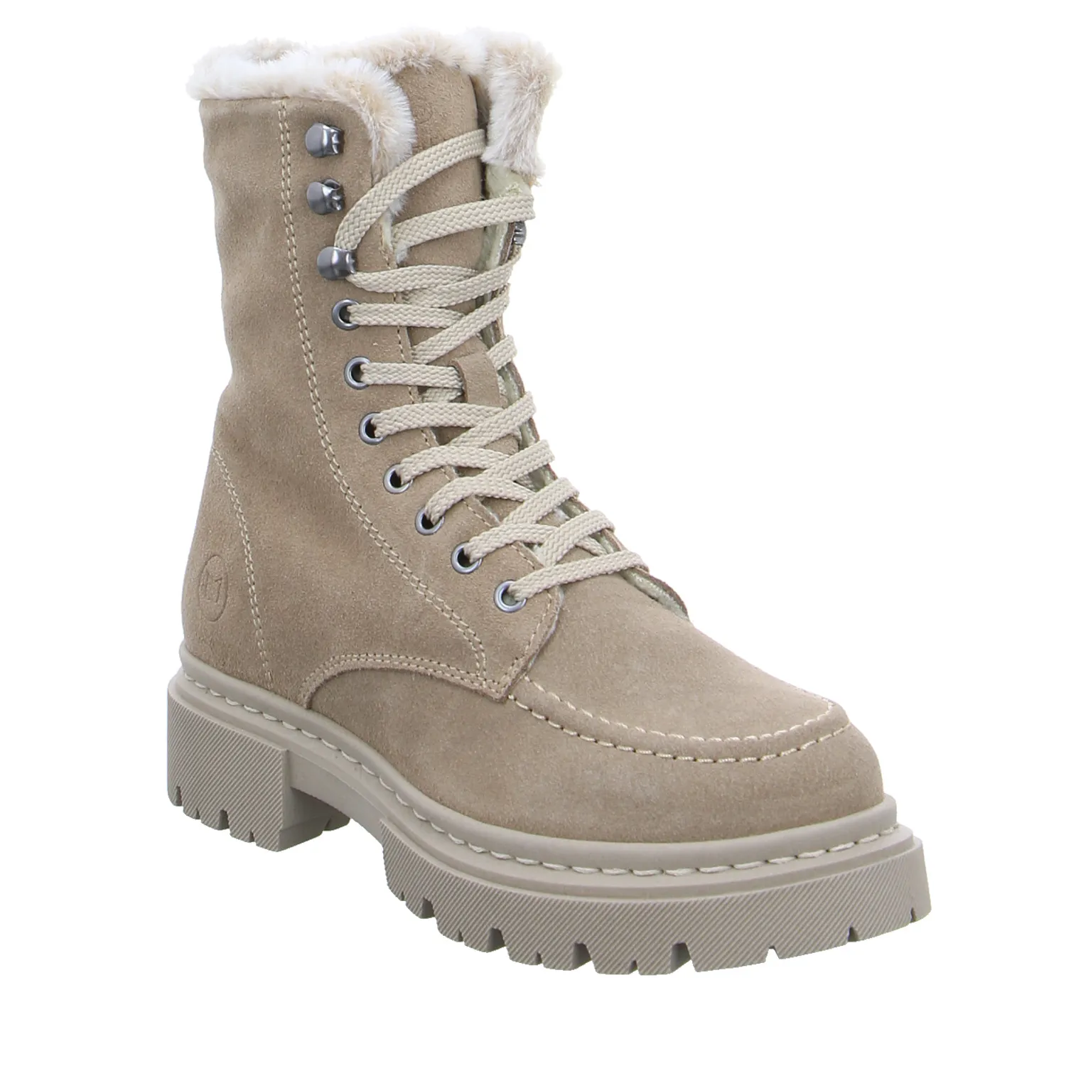 SCHUHENGEL Boot Beige Leder