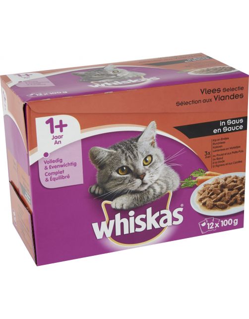 Whiskas Multipack Maaltijdzakjes Adult - Kattenvoer