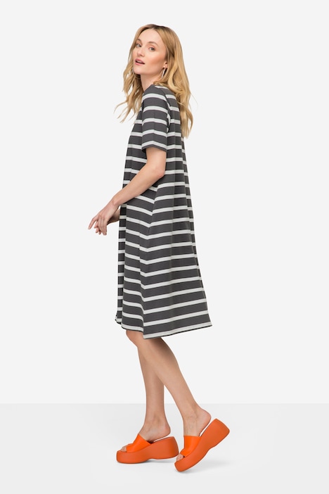 Jerseykleid, Rundhals, Halbarm