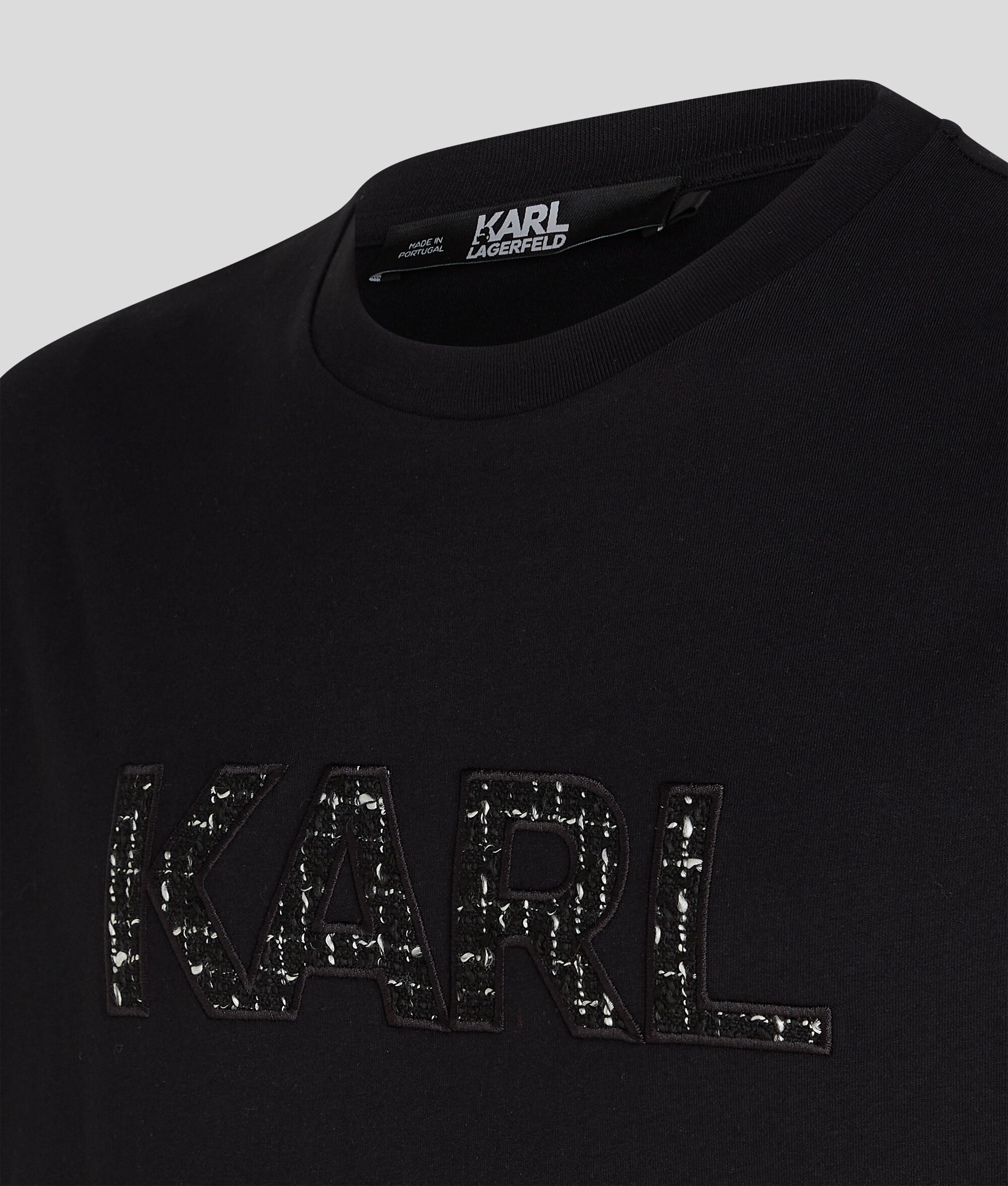 T-SHIRT À LOGO KARL EN BOUCLÉ