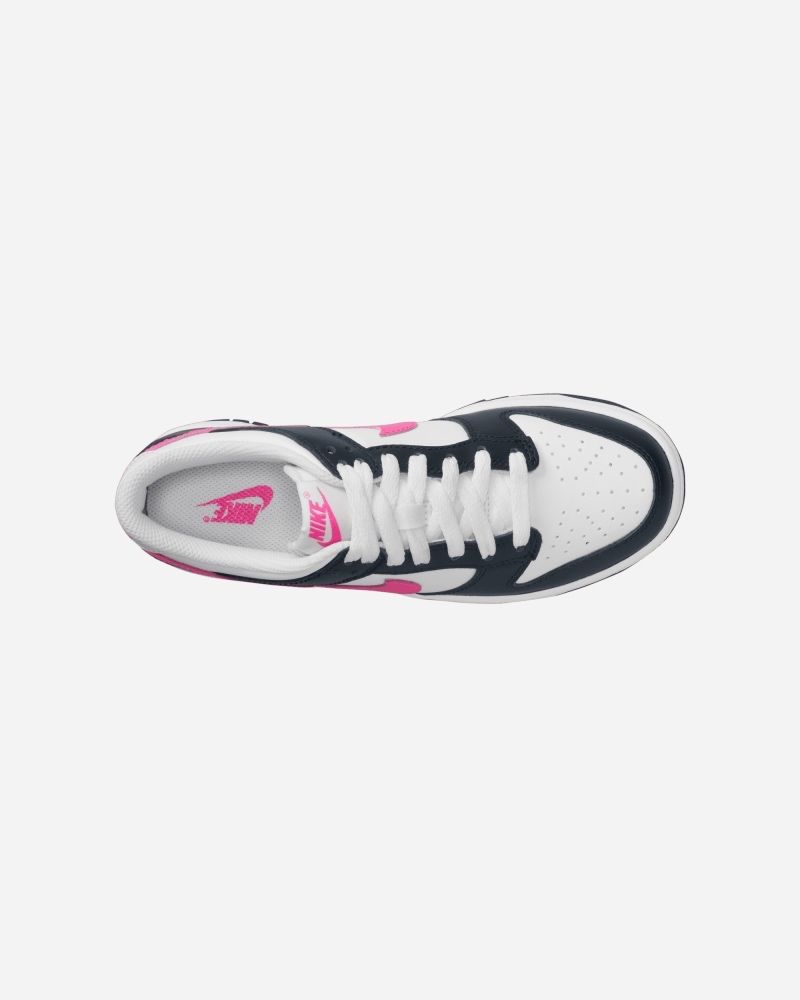 Chaussures Nike Dunk Low Bleu Marine/Blanc/Rose pour enfant