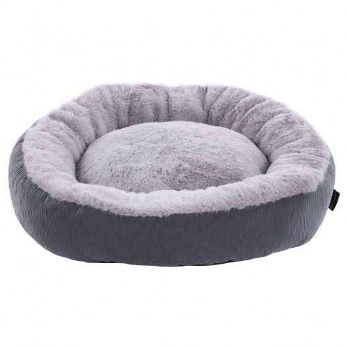 Cama redonda cinza para animais de estimação Flamingo Suza