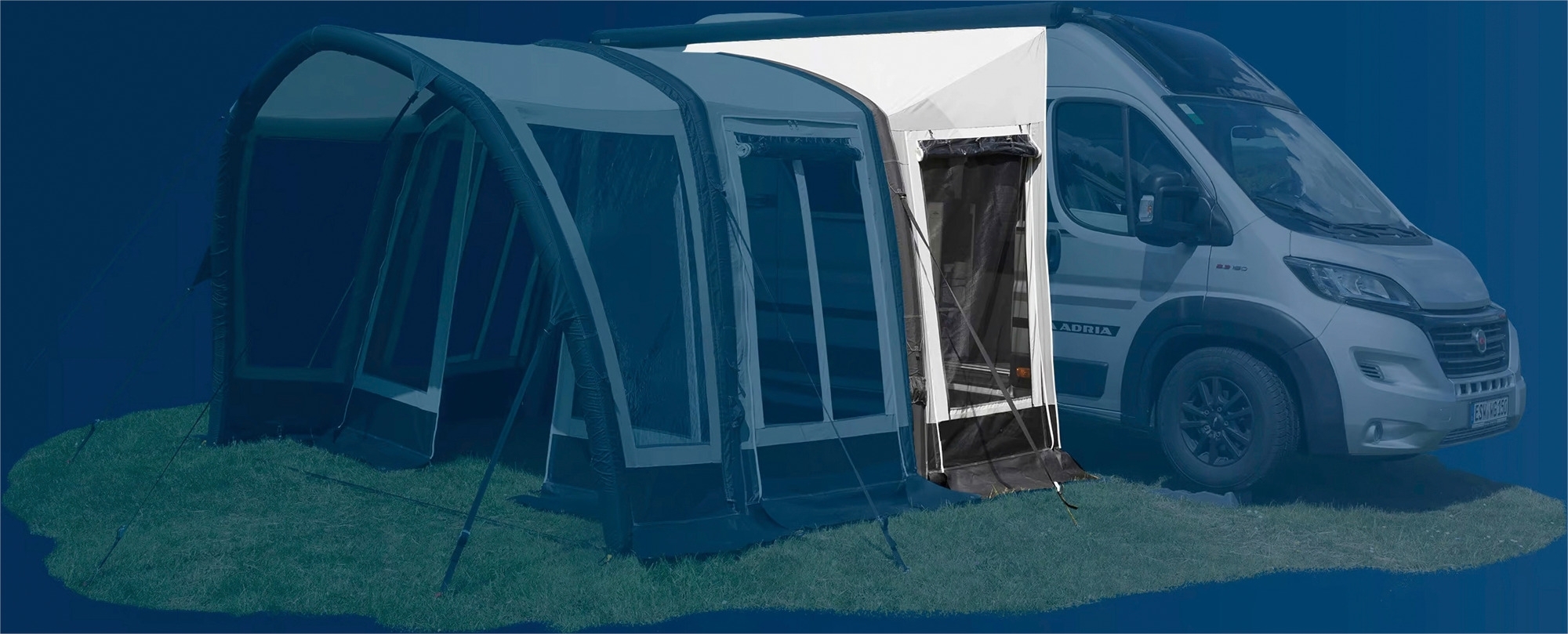 Wigo Modul Schleuse für aufblasbares Vorzelt Yanook Air  270 cm - 300 cm Größe 2