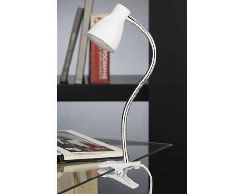 LED klemlamp 3W 160 lm 3000 KH 26,5 cm wit