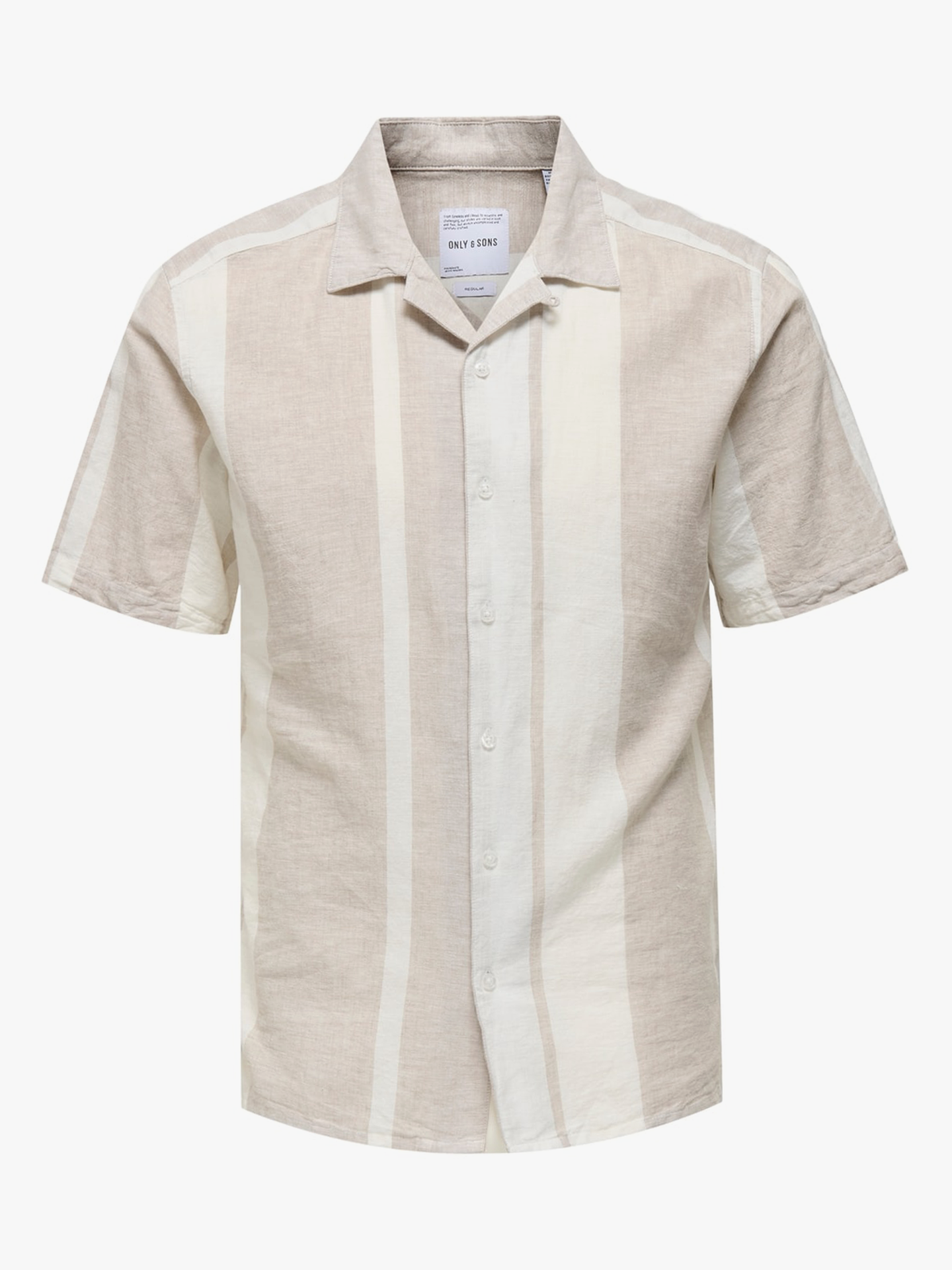 Caiden Short Sleeve Stripe Linen Resort