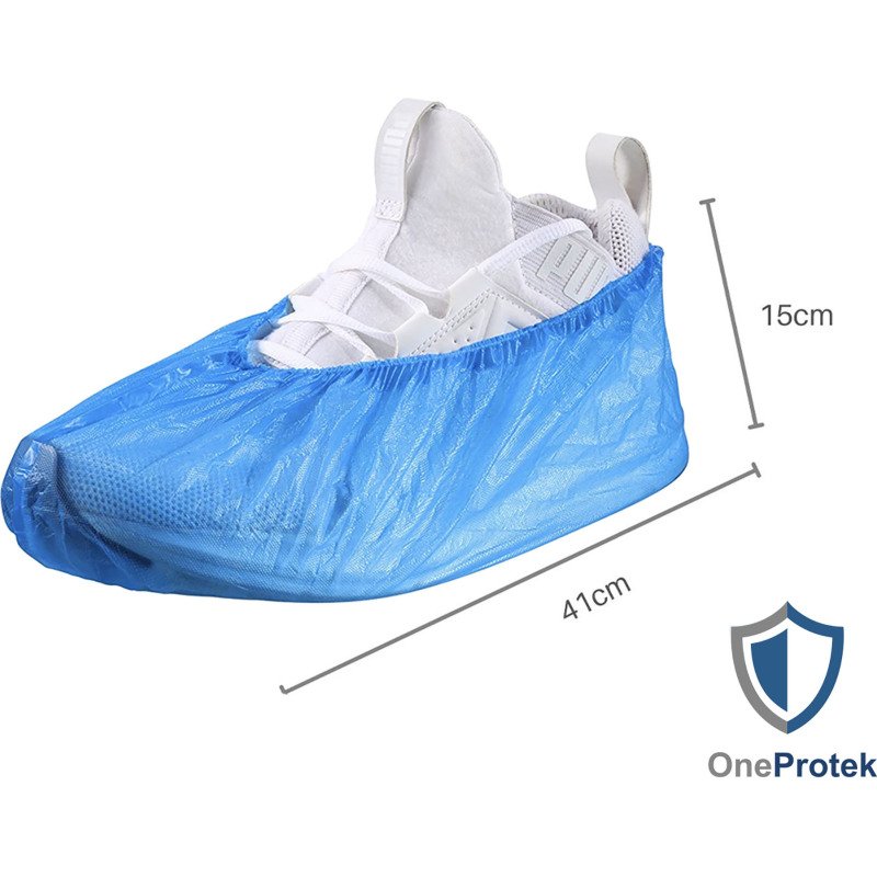 Surchaussures en PE - bleu- Sachet de 100