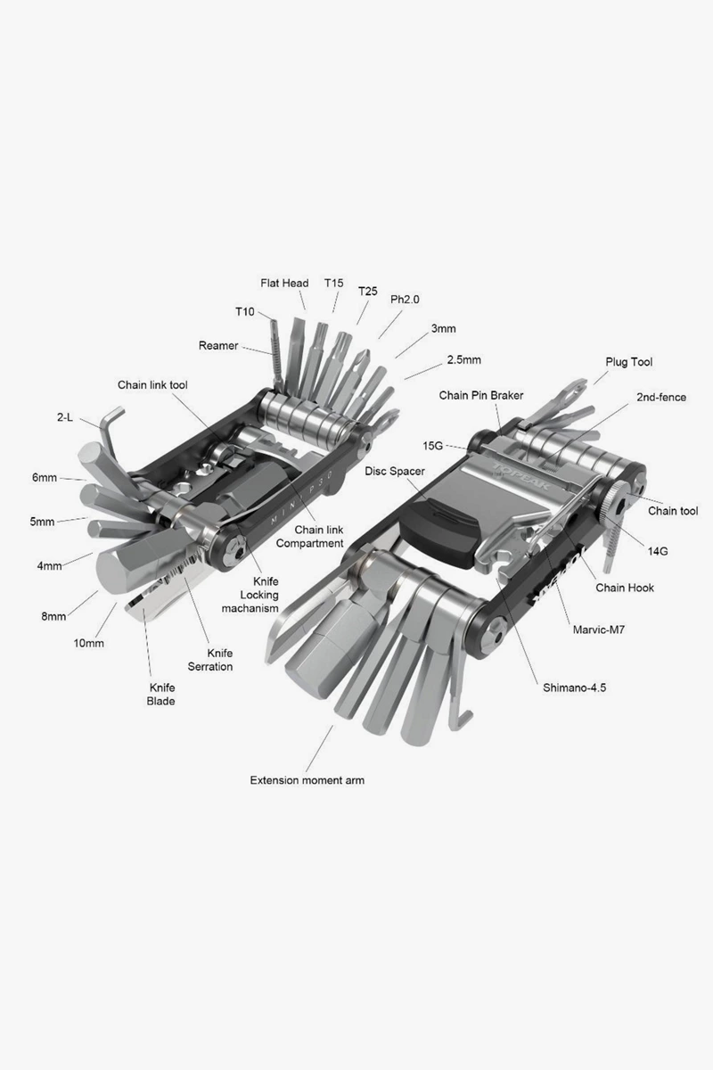 Topeak Mini PT30 Werkzeug Set