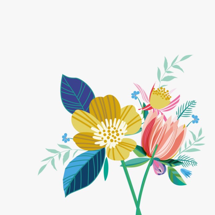 TMS | Pensioen kaart | bloemen