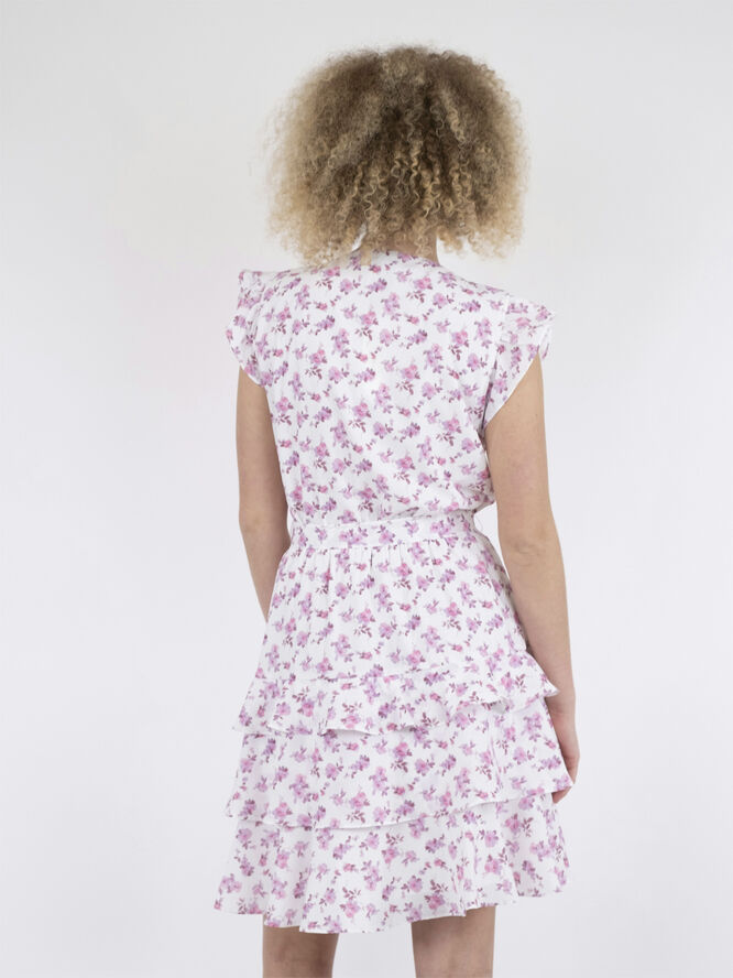 Neo Noir Darby Fleur Print Dress Light pink