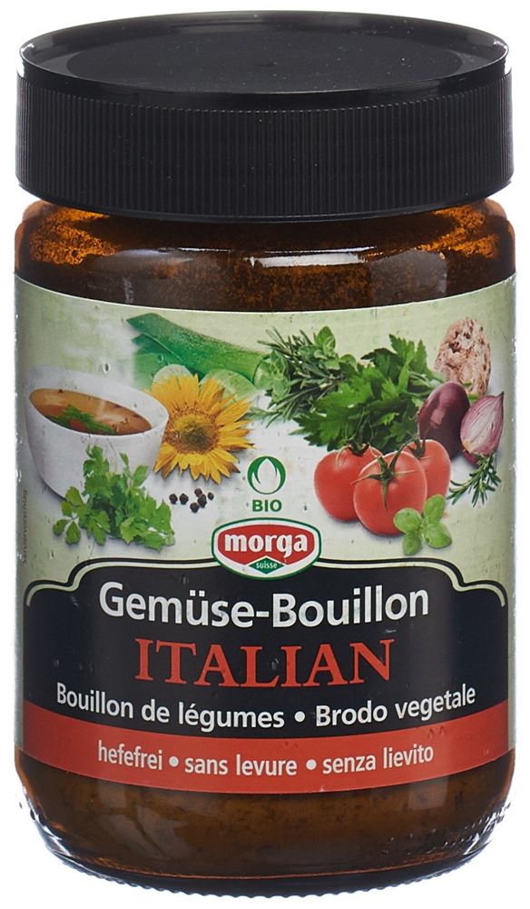MORGA Gemüse Bouillon hefefrei Italian Bio Knospe 200 g