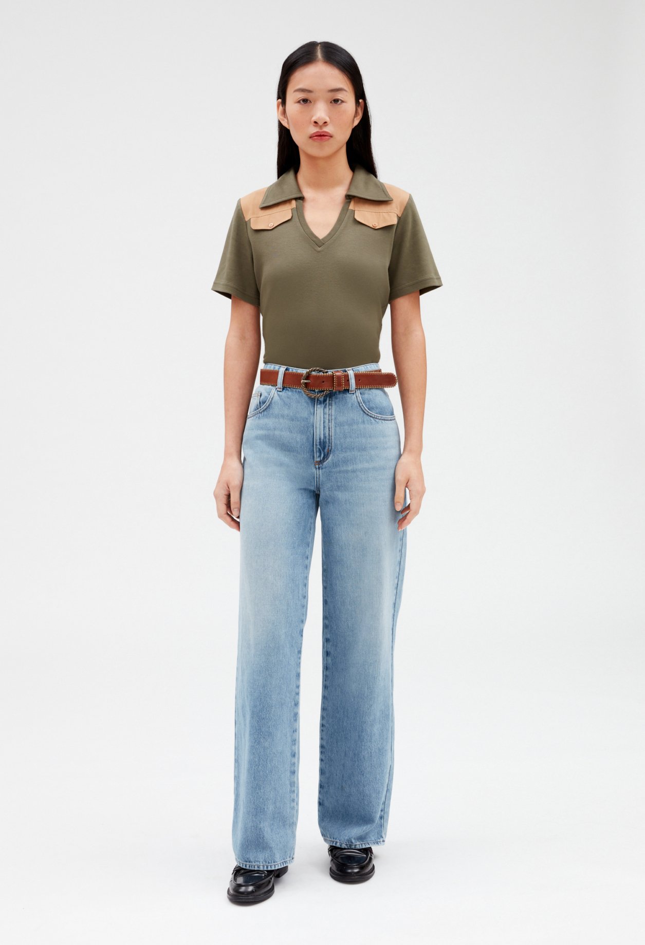 T-shirt polo manches courtes
