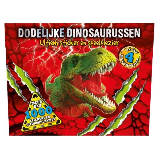 Dodelijke dinosaurussenstickerboek