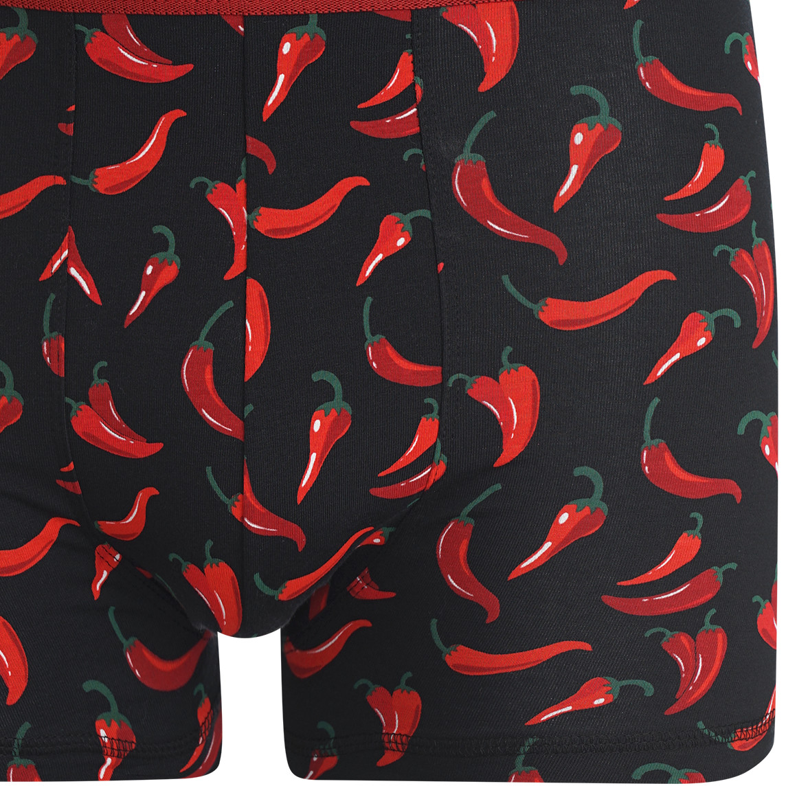 VanVaan Herren Retroshorts mit Peperoni-Print schwarz
