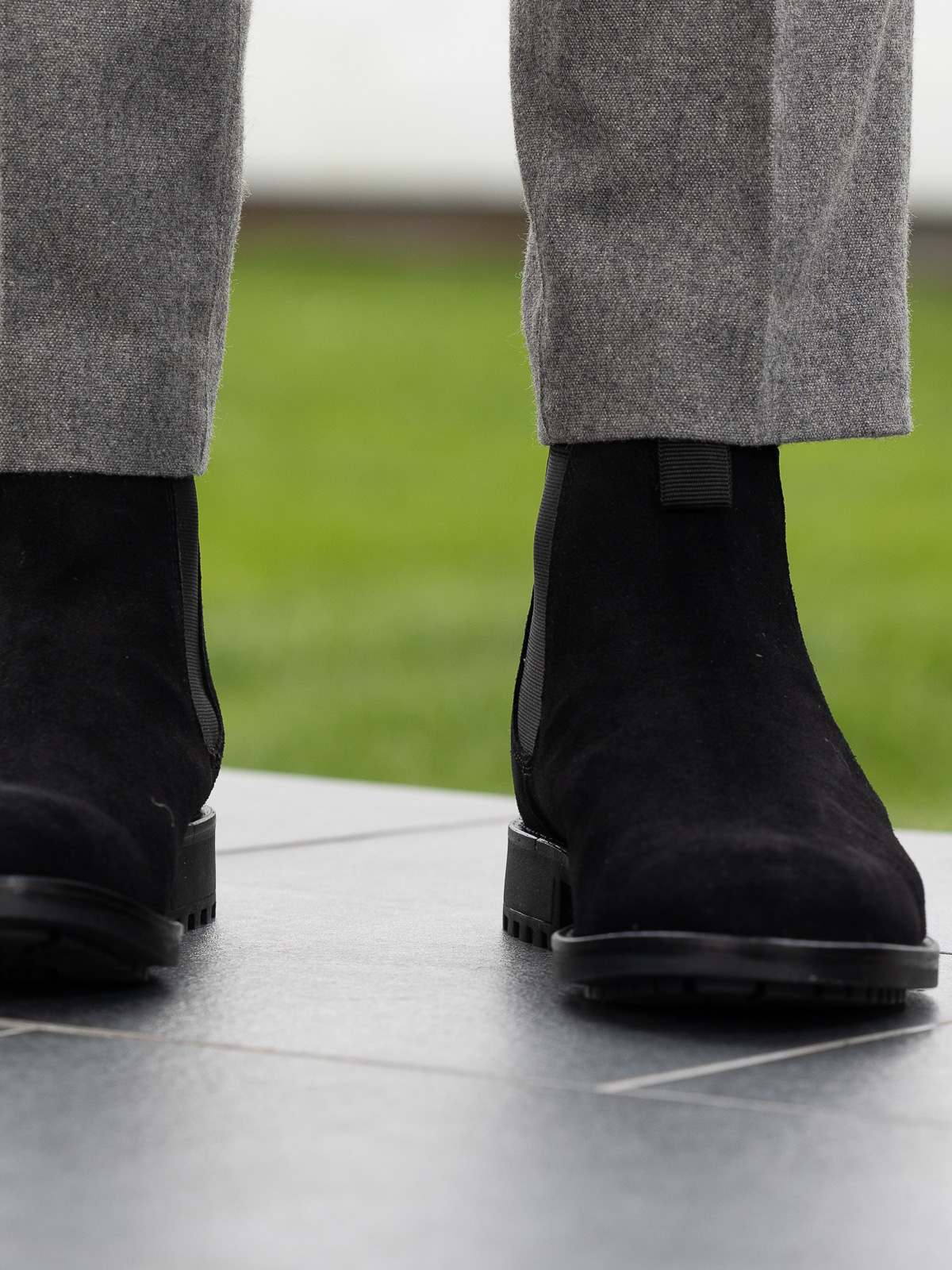 Noodles - Chelsea Boot Suede Black - Trapes Sko