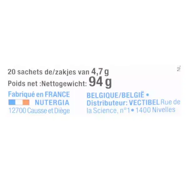 Nutergia ERGYPURCOL 20 sachets - Détoxifier - Côlon sain