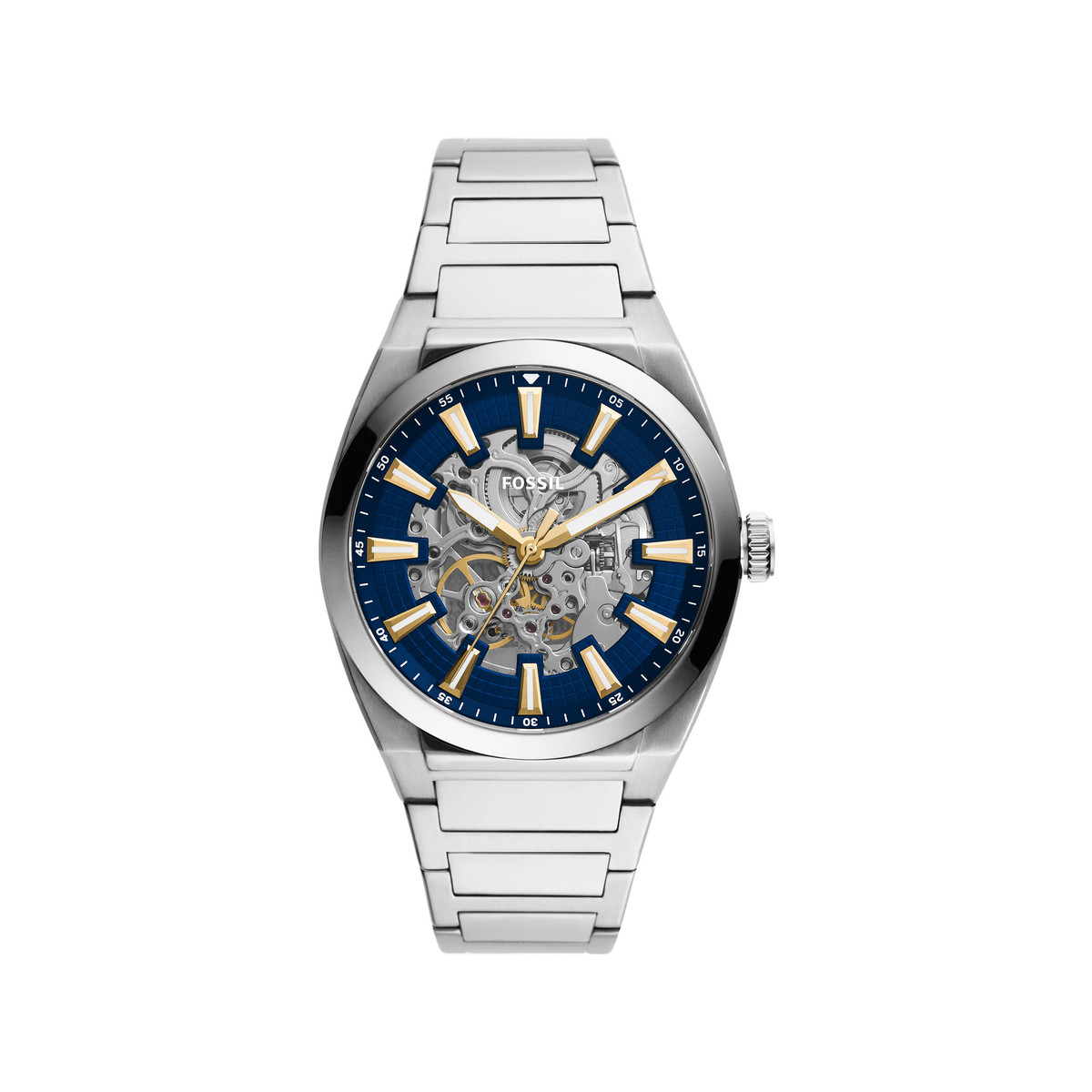 Montre FOSSIL homme automatique bracelet acier gris
