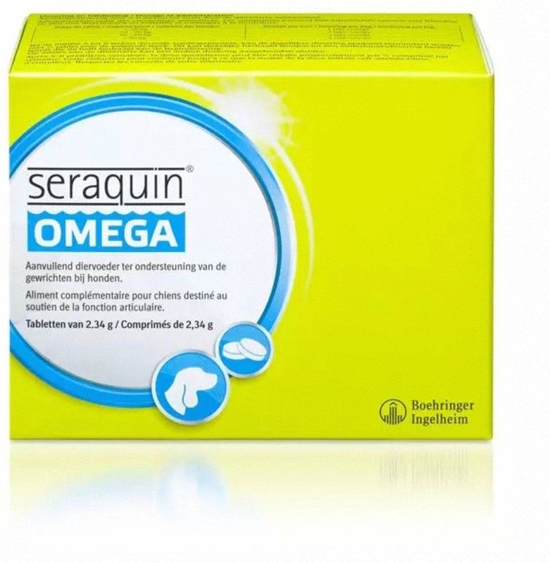Seraquin Gewricht supplement Seraquin Omega Hond - 6 x 10 tabl à 2,34 g