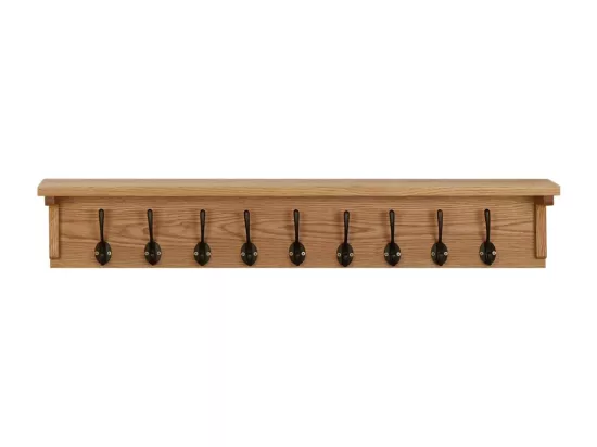 Porte-manteau 90x16x16 cm Bois de chêne massif