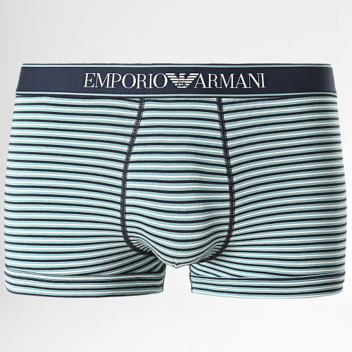 Lot De 2 Boxers 111210 Bleu Marine Bleu Clair