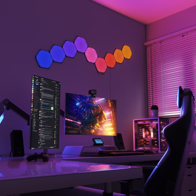 Nanoleaf Shapes Ultra Black Hexagon Udvidelsespakke (3 paneler)