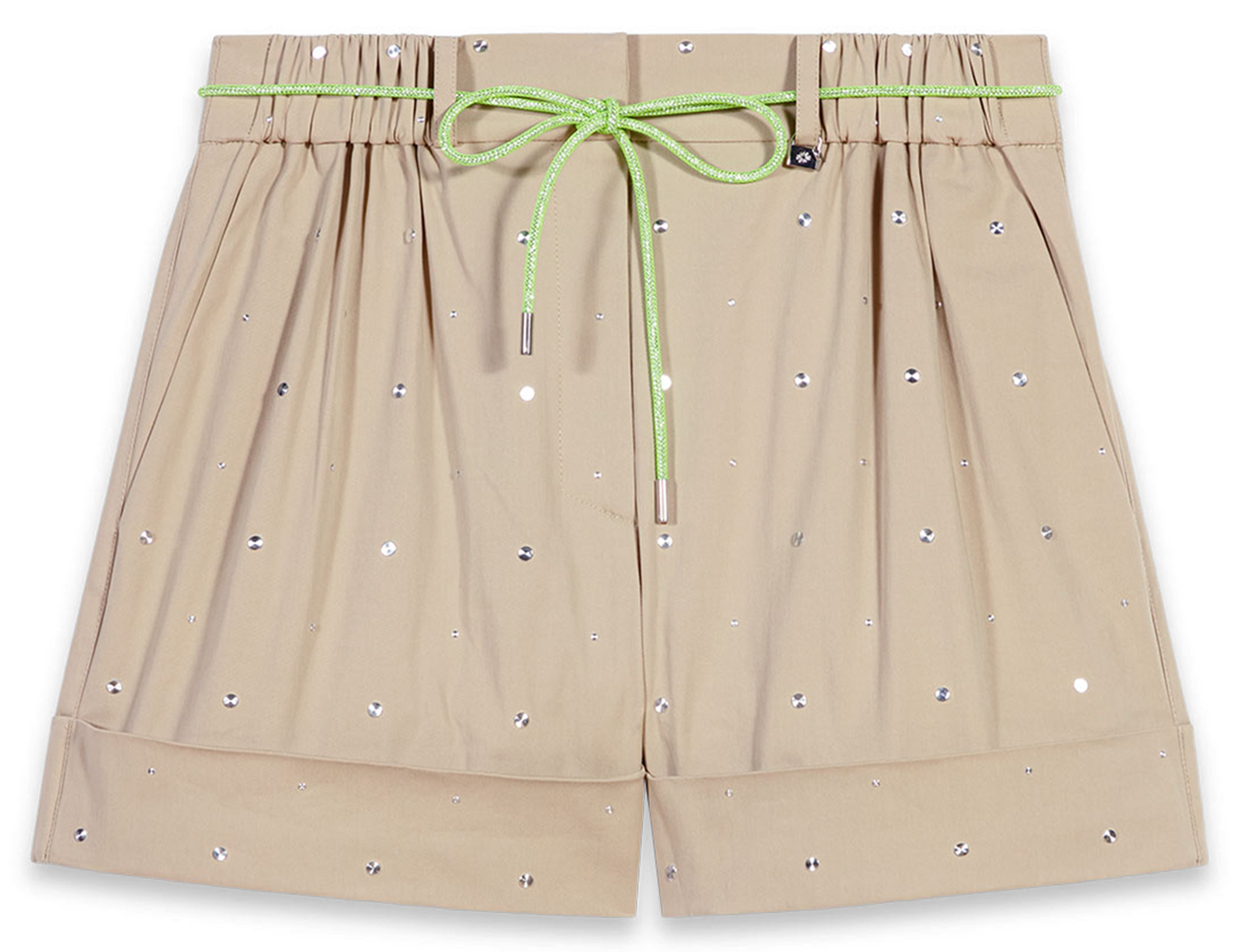 Short droit en coton | Beige